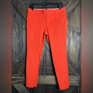 Banana Republic Women’s Orange Straight Cotton Blend Slacks Size 8